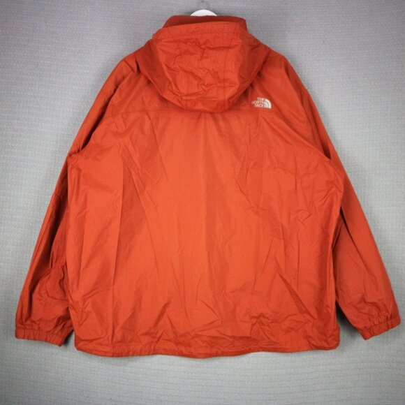 The North Face Orange Shell Packable Hooded Jacket Mens XXL - Picture 2 of 8